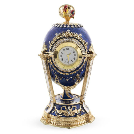 BestPysanky online gift shop sells Faberge replicas Imperial royal collectible Easter egg decorative Russian inspired style jewelry trinket box bejeweled jeweled enameled decoration figurine collection house music box crystal value for sale real