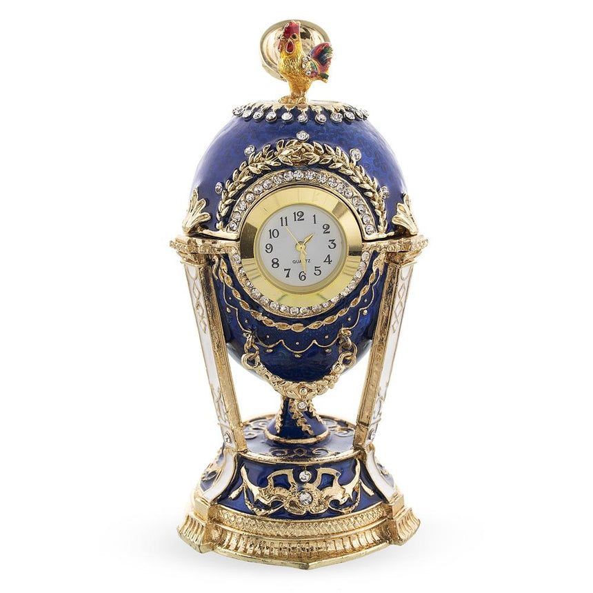 BestPysanky online gift shop sells Faberge replicas Imperial royal collectible Easter egg decorative Russian inspired style jewelry trinket box bejeweled jeweled enameled decoration figurine collection house music box crystal value for sale real