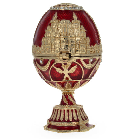 BestPysanky online gift shop sells Faberge replicas Imperial royal collectible Easter egg decorative Russian inspired style jewelry trinket box bejeweled jeweled enameled decoration figurine collection house music box crystal value for sale real