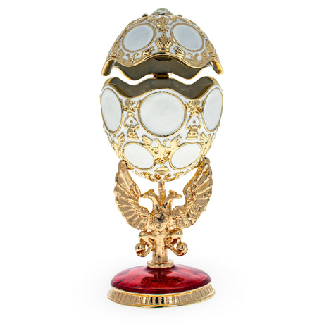 BestPysanky online gift shop sells Faberge replicas Imperial royal collectible Easter egg decorative Russian inspired style jewelry trinket box bejeweled jeweled enameled decoration figurine collection house music box crystal value for sale real