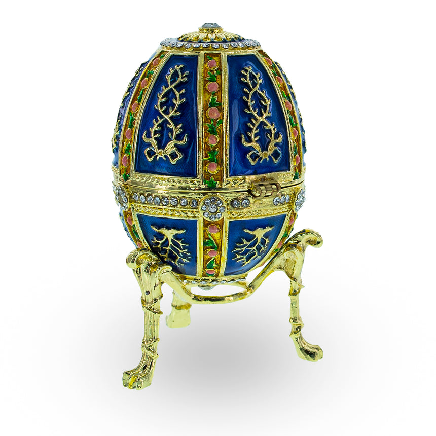 BestPysanky online gift shop sells Faberge replicas Imperial royal collectible Easter egg decorative Russian inspired style jewelry trinket box bejeweled jeweled enameled decoration figurine collection house music box crystal value for sale real