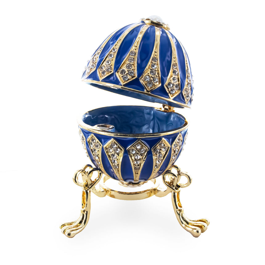 BestPysanky online gift shop sells Faberge replicas Imperial royal collectible Easter egg decorative Russian inspired style jewelry trinket box bejeweled jeweled enameled decoration figurine collection house music box crystal value for sale real