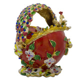 BestPysanky online gift shop sells enameled jeweled crystal trinket boxes antique style inspired unique collectible figurine