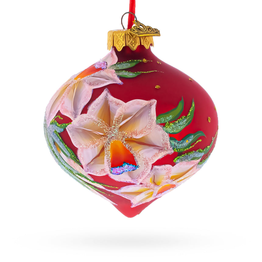 Buy Christmas Ornaments Flowers Finials by BestPysanky Online Gift Ship