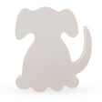 Wood Unfinished Wooden Dog Shape Cutout DIY Craft 5.5 Inches in Beige color