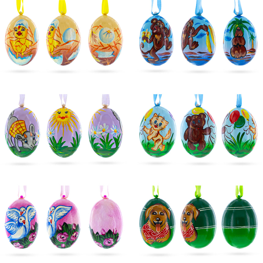 Buy Christmas Ornaments Animals Sets by BestPysanky Online Gift Ship