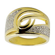 Sterling Silver Vermeil CZ 14k Gold Plated Sterling Silver Ring (Size 7) in Gold color