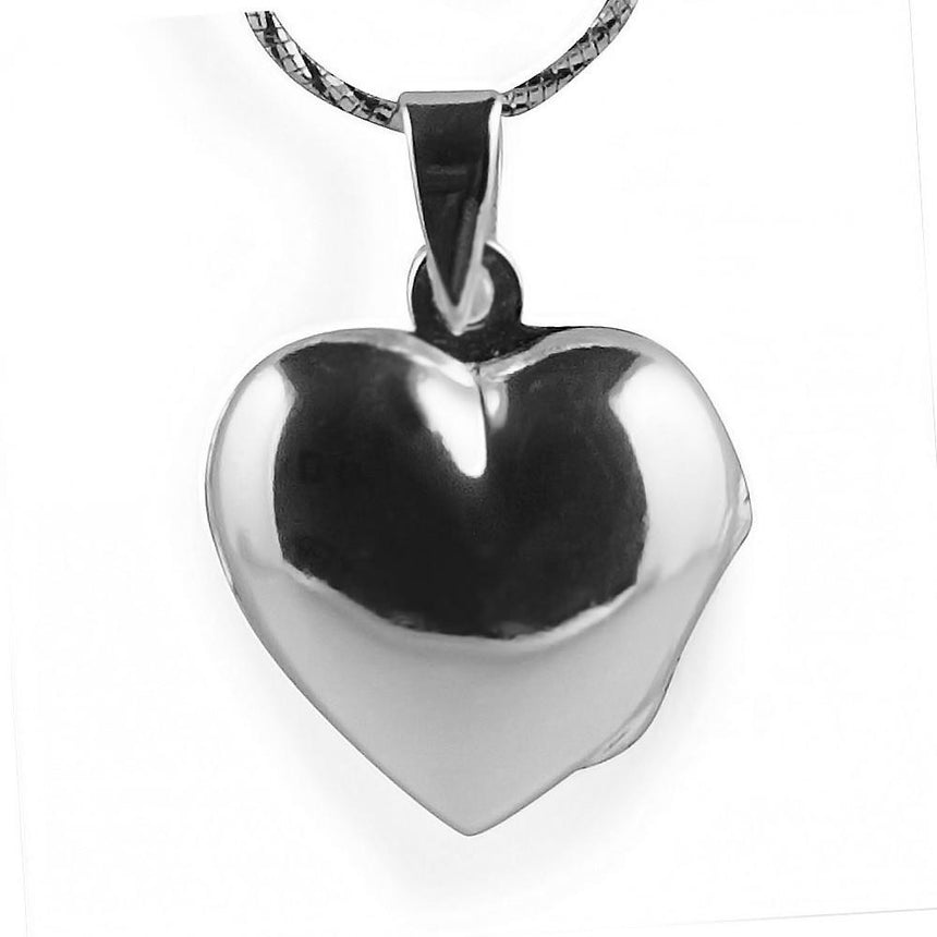 Sterling Silver Heart Locket Sterling Silver Locket in Silver color