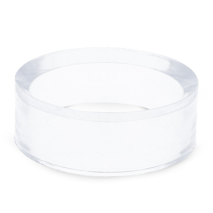 Plastic Round Clear Plastic Egg Stand Holder Display 1.78 Inches Diameter in Clear color Round