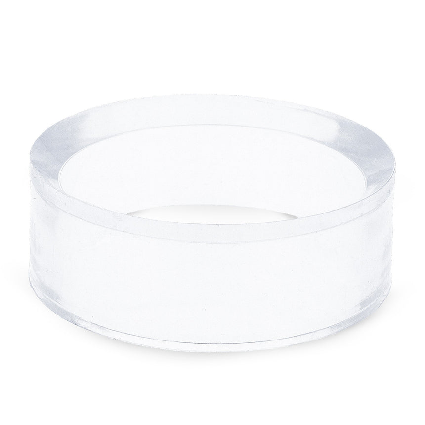 Plastic Round Clear Plastic Egg Stand Holder 1.25 Inches Diameter in Clear color Round