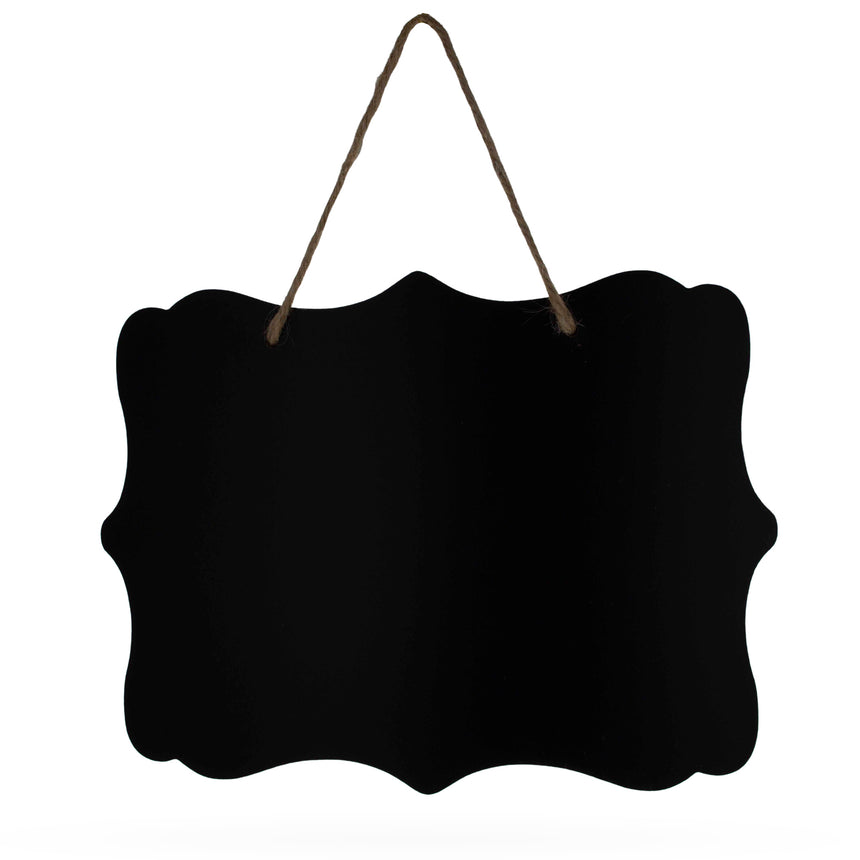 Wood Erasable Hanging Blackboard Chalkboard- Sign Display Board 10 Inch Wide in Black color