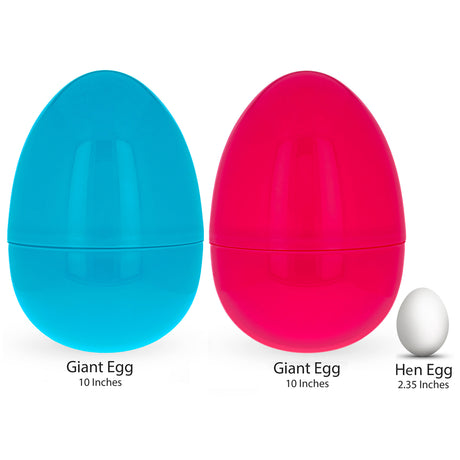 Shop Set of 2 Pink and Blue Giant Jumbo Size Fillable Plastic Easter Eggs 10 Inches. Buy Easter Eggs Plastic Solid Color Large Egg Blue Oval Plastic for Sale by Online Gift Shop BestPysanky fillable plastic eggs, plastic eggs,  plastic eggs fillable, easter eggs bulk, plastic eggs for toys, Easter decor, plastic eggs easter, egg hunt, Easter decorations, decorative