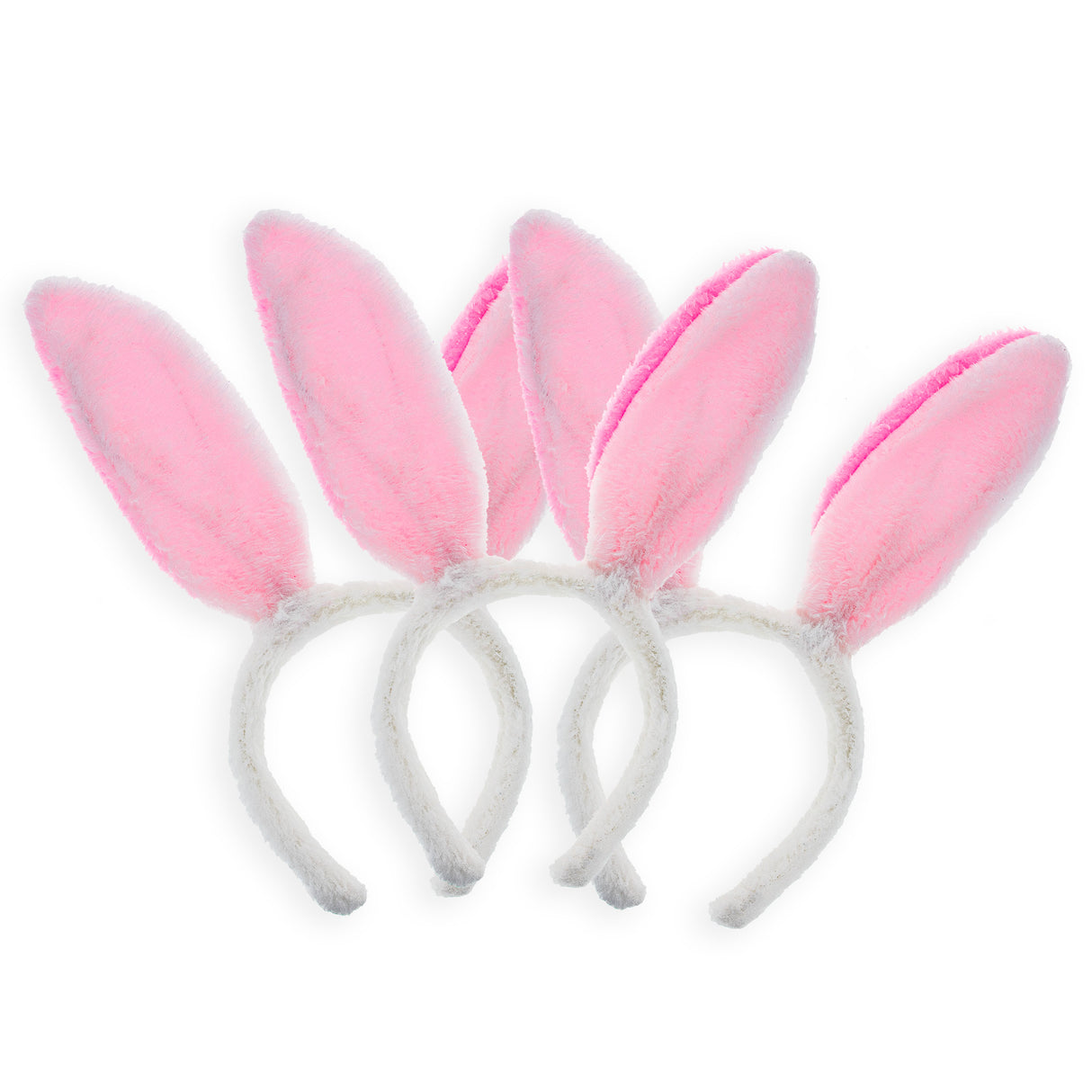 Set of 3 Easter Fabric Bunny Ear Headbands, Each 11.7 Inches ,dimensions in inches: 11.7 x 11.7 x 4.6