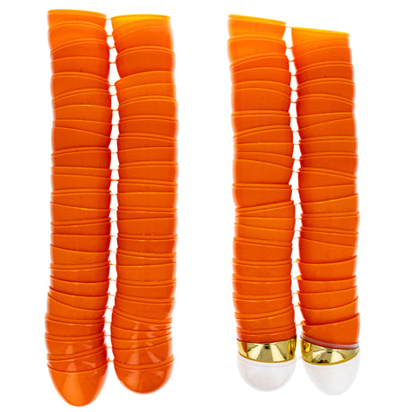 Set of 46 Orange, 1 Gold, and 1 White Plastic Easter Egg, 2.25 Inches Each ,dimensions in inches: 2.25 x 1.75 x 1.75