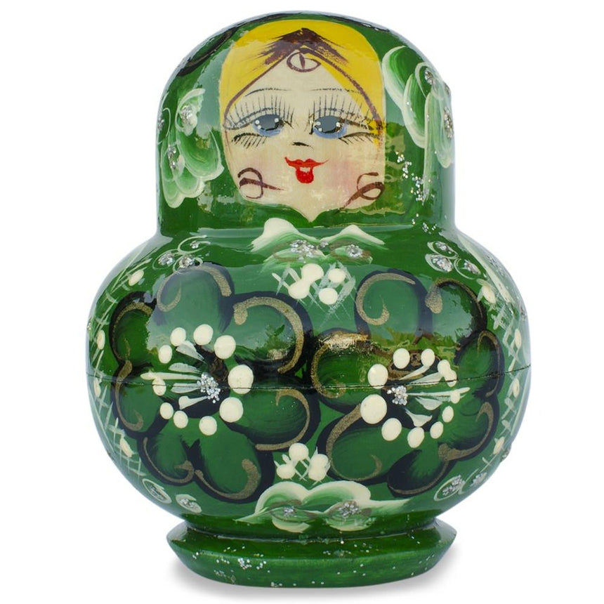 BestPysanky online gift shop sells stackable matryoshka stacking toy babushka Russian authentic for kids little Christmas nested matreshka wood hand painted collectible figurine figure statuette