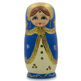 BestPysanky online gift shop sells traditional stackable matryoshka stacking toy babushka Russian authentic for kids little Christmas nested matreshka wood hand painted collectible figurine figure statuette floral flowers semenov