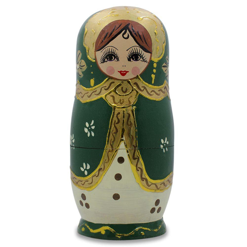 BestPysanky online gift shop sells traditional stackable matryoshka stacking toy babushka Russian authentic for kids little Christmas nested matreshka wood hand painted collectible figurine figure statuette floral flowers semenov