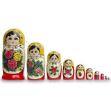 Wood 10 Traditional Semenov Nesting Dolls 10.25 Inches in Multi color Cylindrical