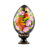 Wood Firebird Ukrainian Hi-Gloss Wooden Easter Egg in Multi color Triangle