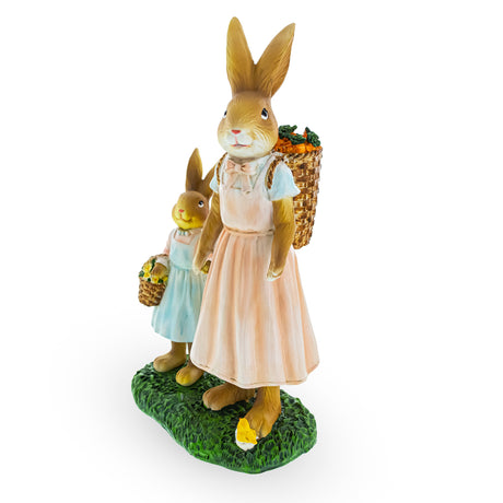 Shop Mother & Child Easter Bunny Figurine – Vintage Style Spring Rabbit Statue with Baskets 11 Inches. Buy Easter Figurines Bunnies Multi  Resin for Sale by Online Gift Shop BestPysanky Easter Bunny figurine decoration