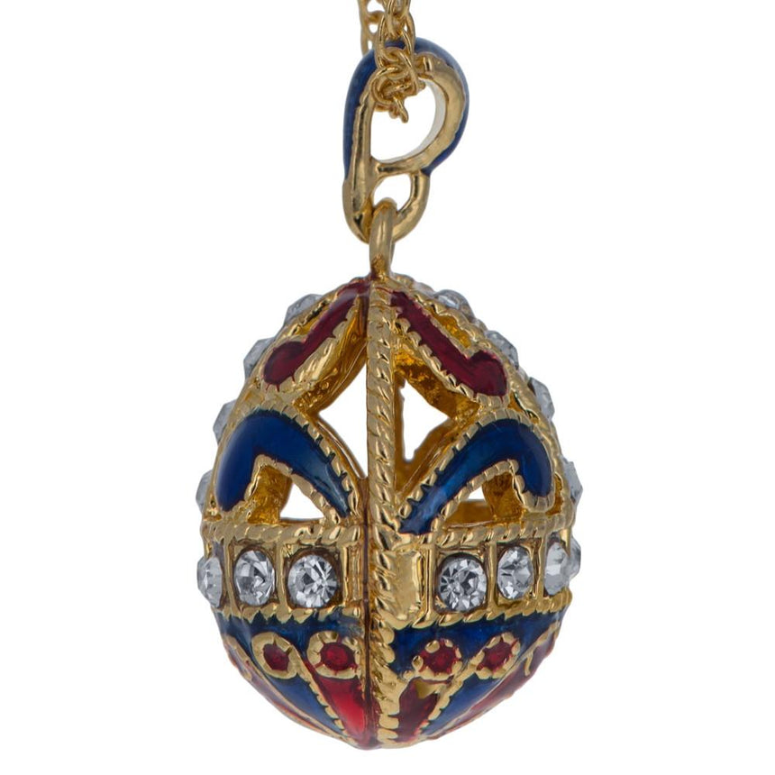 BestPysanky online gift shop sells jewelry Russian Easter egg pendant necklace charm locket jeweled enameled crystals vintage style Faberge Swarovski