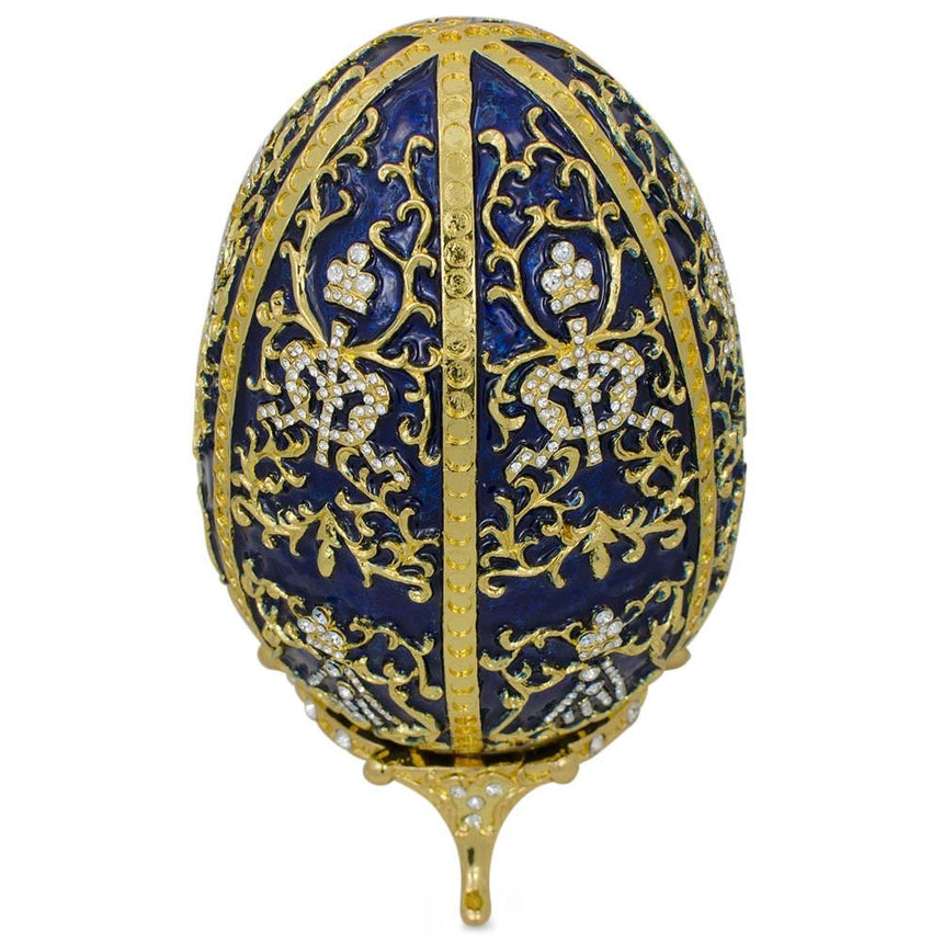 BestPysanky online gift shop sells Faberge replicas Imperial royal collectible Easter egg decorative Russian inspired style jewelry trinket box bejeweled jeweled enameled decoration figurine collection house music box crystal value for sale real