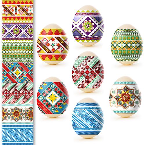 Juego de 5 hojas de envolturas para huevos de Pascua (decora 35 huevos) y fundas termorretráctiles